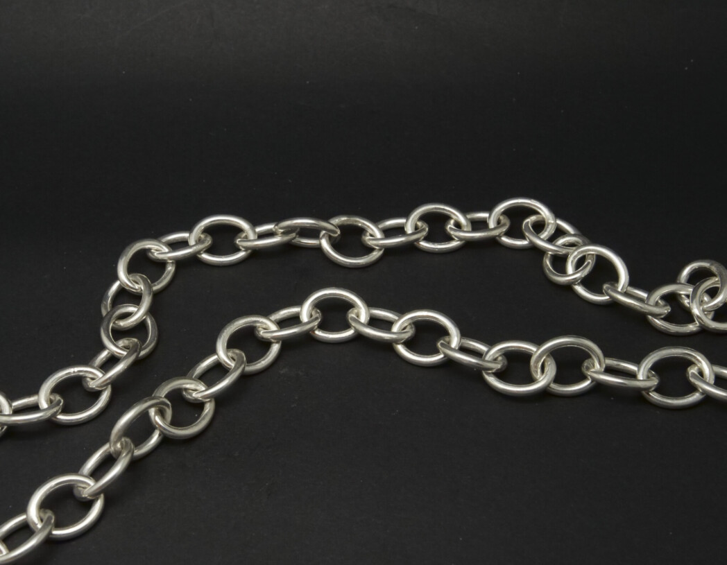 Heavyweight Sterling Silver Trace Chain (Oval Link) - Image 4